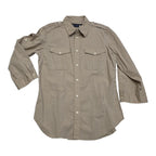 Camisa Ralph Lauren Sport De Mujer Talla 10 Color Cafe