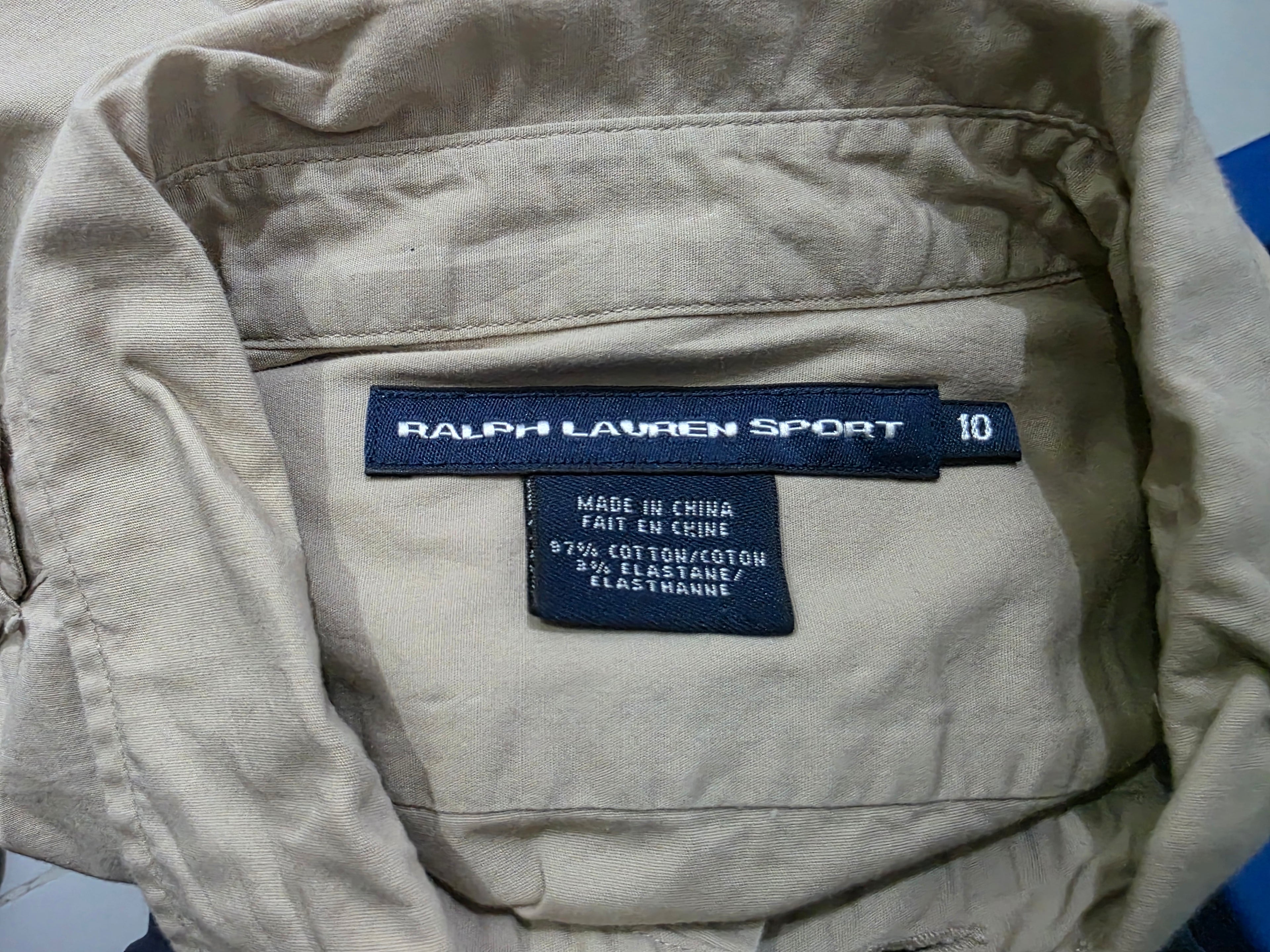 Camisa Ralph Lauren Sport De Mujer Talla 10 Color Cafe