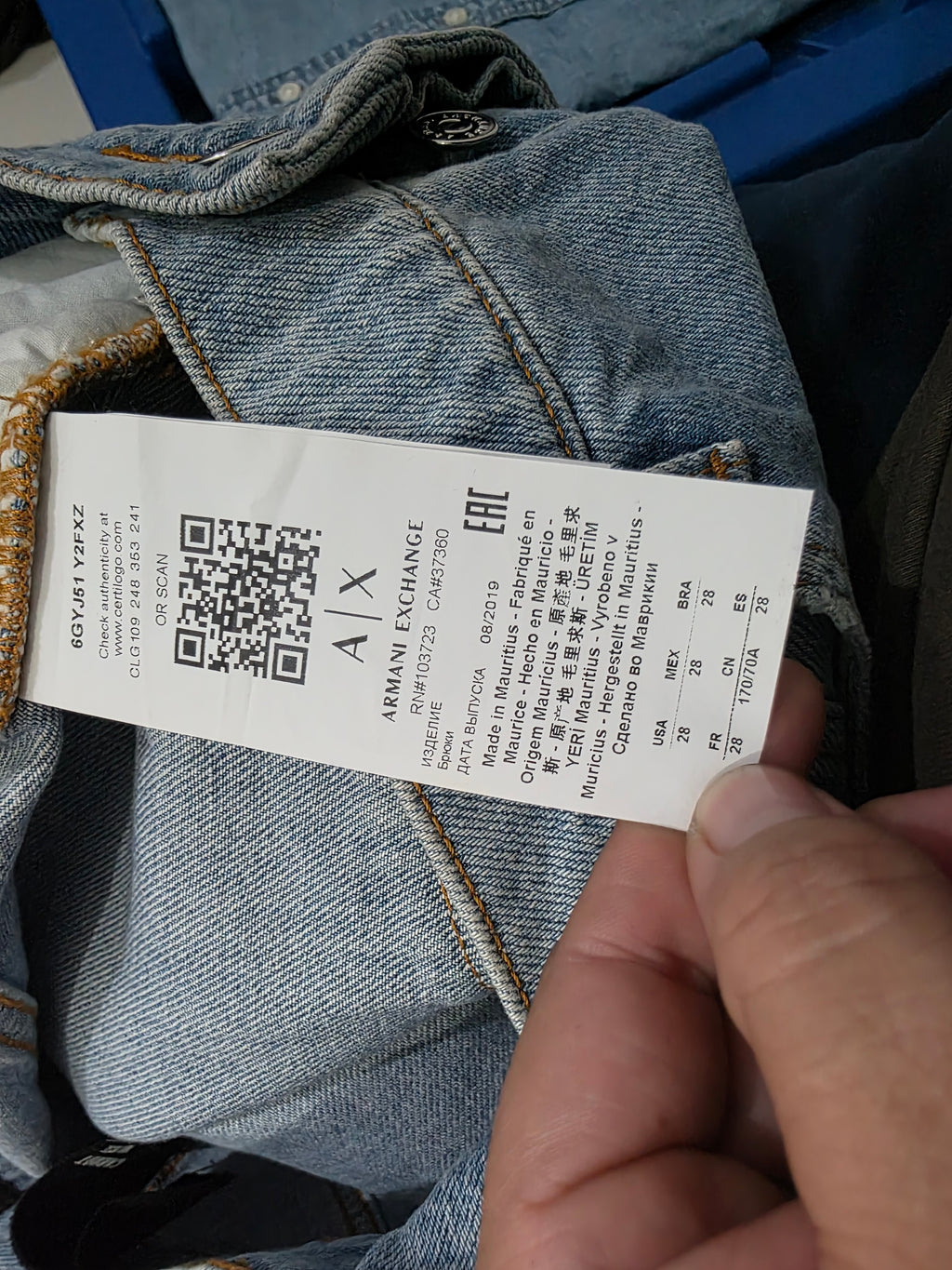 Pantalon Armani Exchange De Mujer Talla 28 Carros