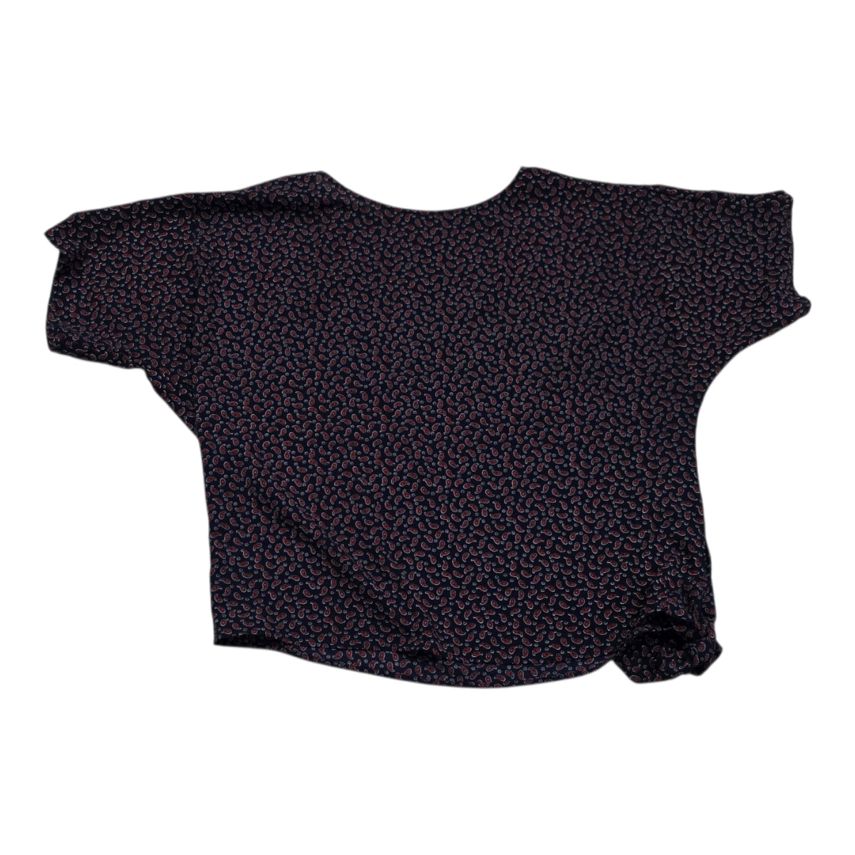 Blusa Michael Kors Mujer Mediana Azul Con Figuras Rojas
