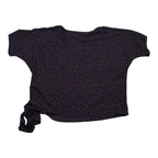 Blusa Michael Kors Mujer Mediana Azul Con Figuras Rojas