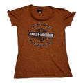 Playera Harley Davidson De Mujer Talla Mediana Color Naranja