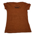 Playera Harley Davidson De Mujer Talla Mediana Color Naranja