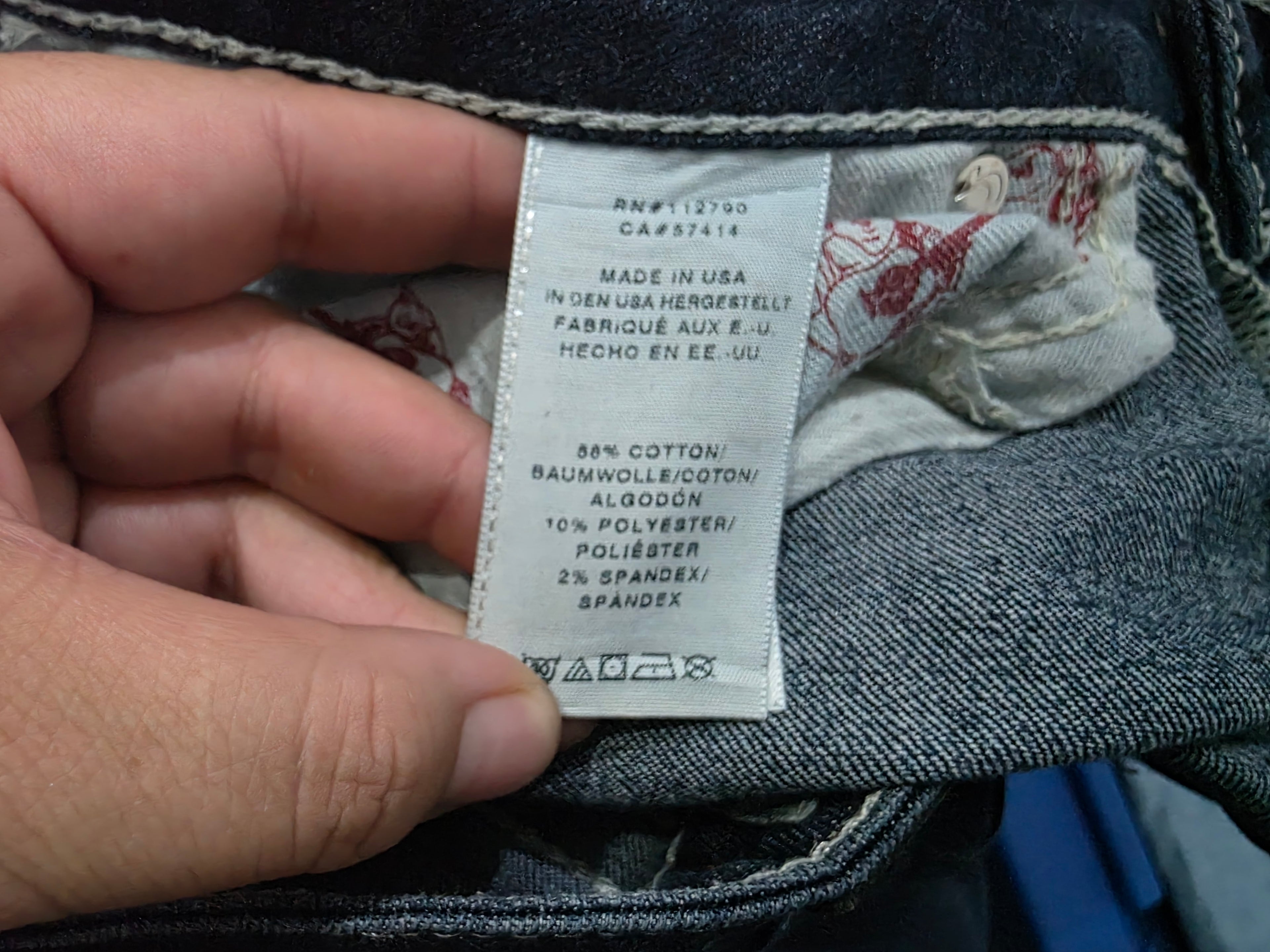 Pantalon True Religion Talla 28 Mujer Stella De Mezclilla