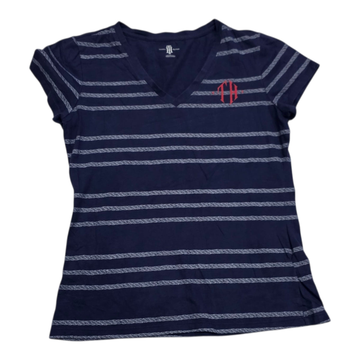 Playera Tommy Hilfiger Mujer Talla Mediana Azul Manga Corta