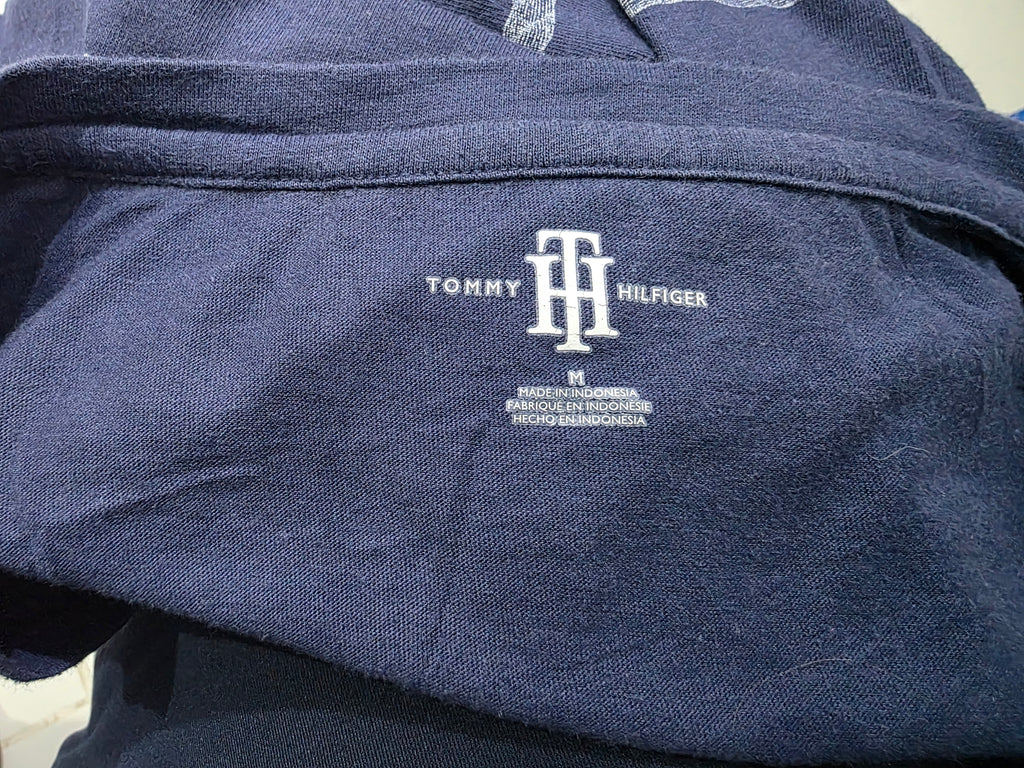 Playera Tommy Hilfiger Mujer Talla Mediana Azul Manga Corta