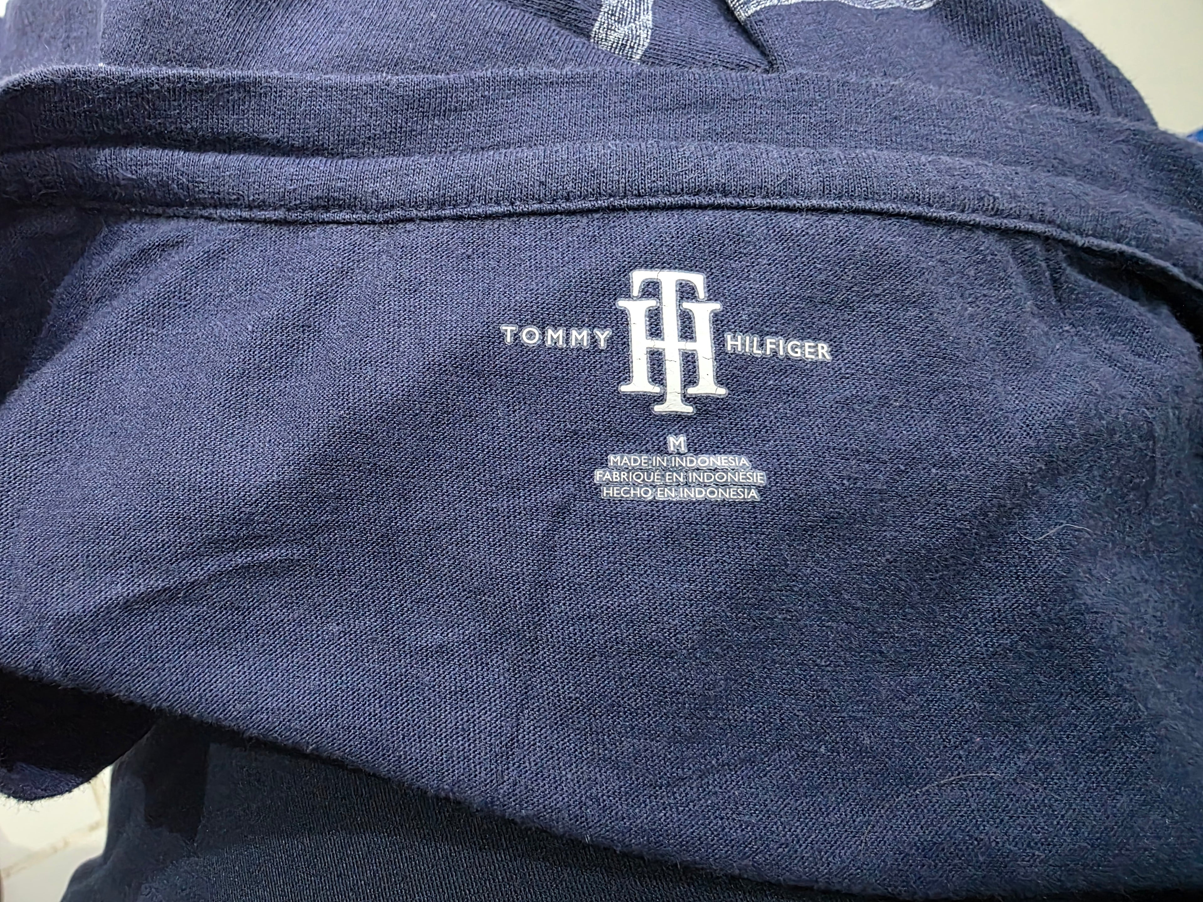 Playera Tommy Hilfiger Mujer Talla Mediana Azul Manga Corta