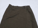 Falda Ralph Lauren Larga De Lana Cafe De Mujer Talla 10