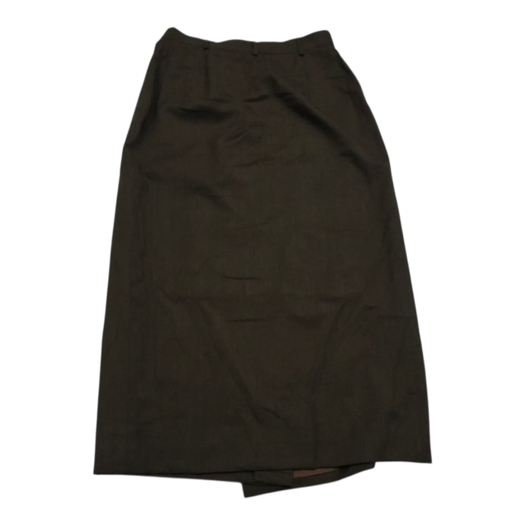Falda Ralph Lauren Larga De Lana Cafe De Mujer Talla 10
