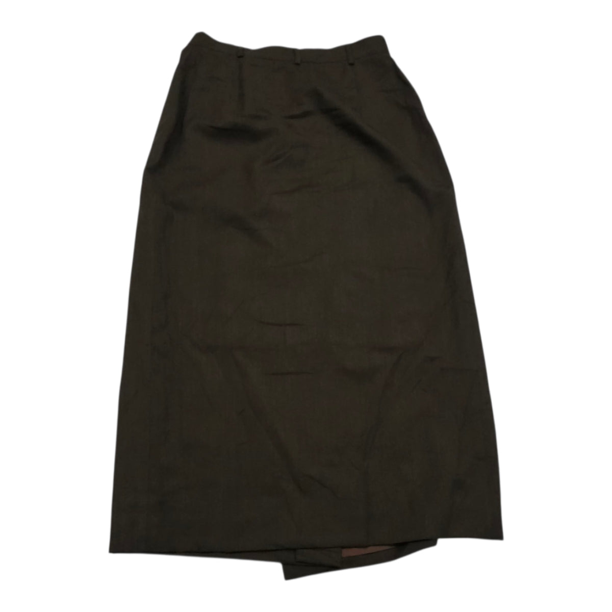 Falda Ralph Lauren Larga De Lana Cafe De Mujer Talla 10