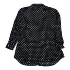 Camisa Ralph Lauren Mujer Talla 8 Slim Fit Negro De Lunares
