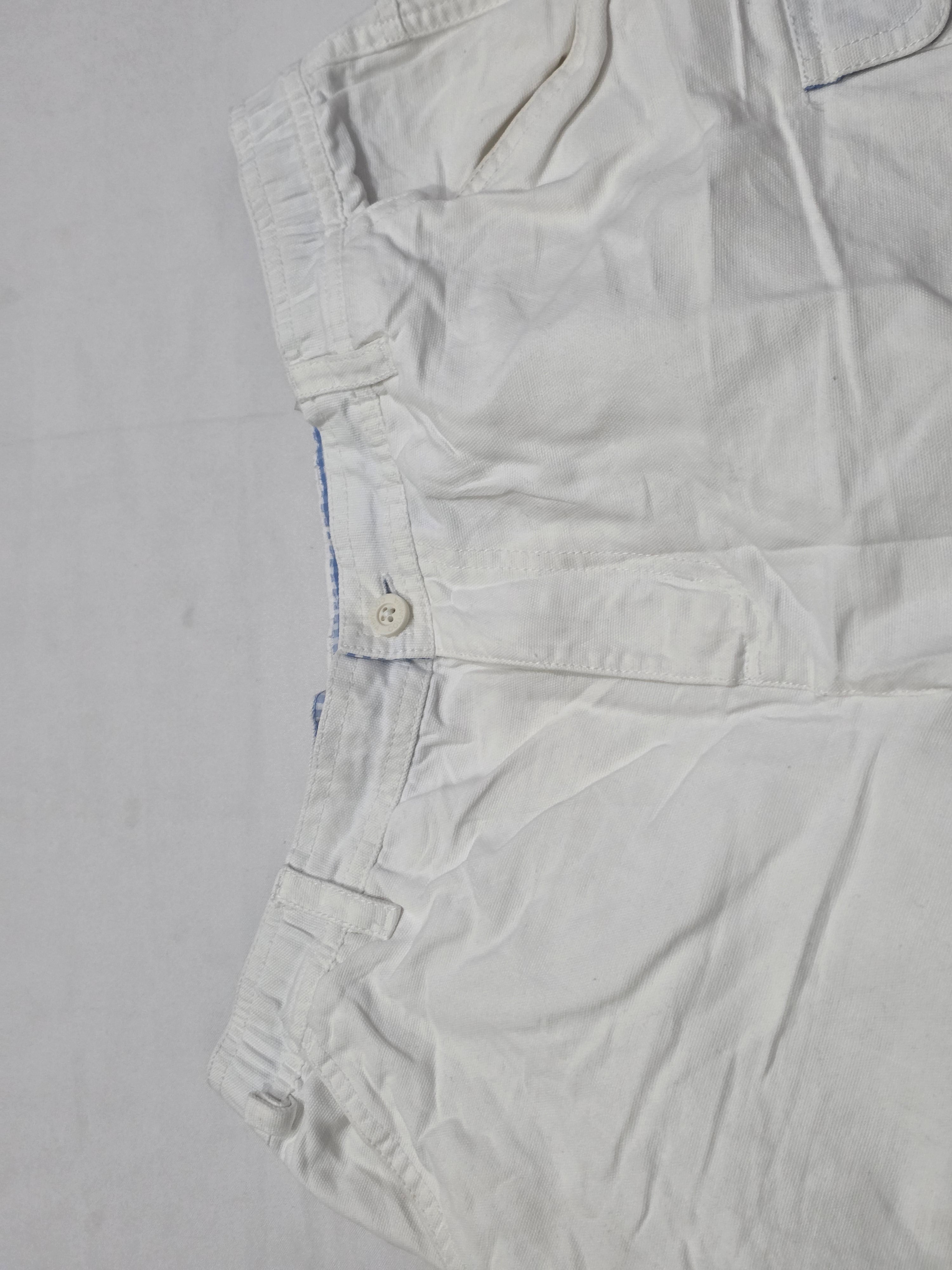 Bermuda Columbia De Mujer Talla Mediana Blanco