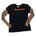 Playera Harley Davidson Mujer Talla Grande Azul Con Mangas