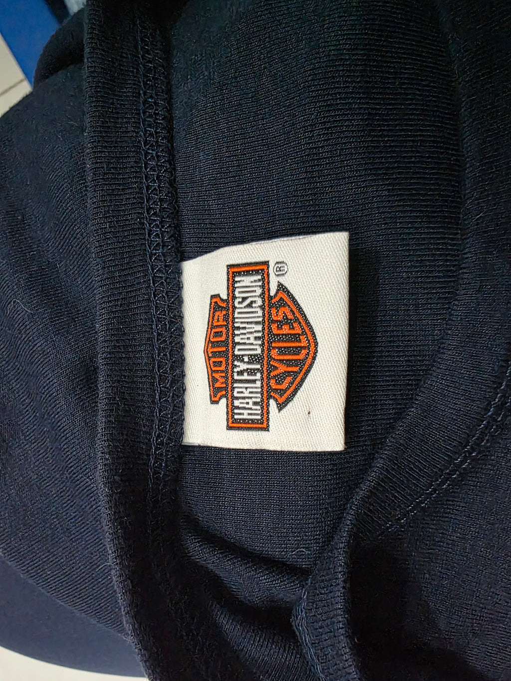 Playera Harley Davidson Mujer Talla Grande Azul Con Mangas