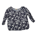 Blusa Michael Kors De Mujer Grande Azul Con Flores Grande