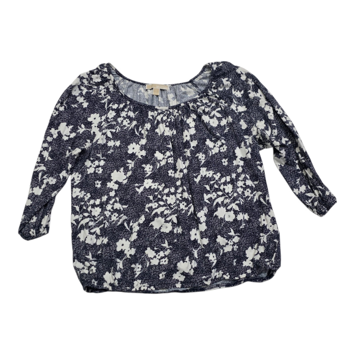 Blusa Michael Kors De Mujer Grande Azul Con Flores Grande
