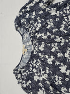 Blusa Michael Kors De Mujer Grande Azul Con Flores Grande
