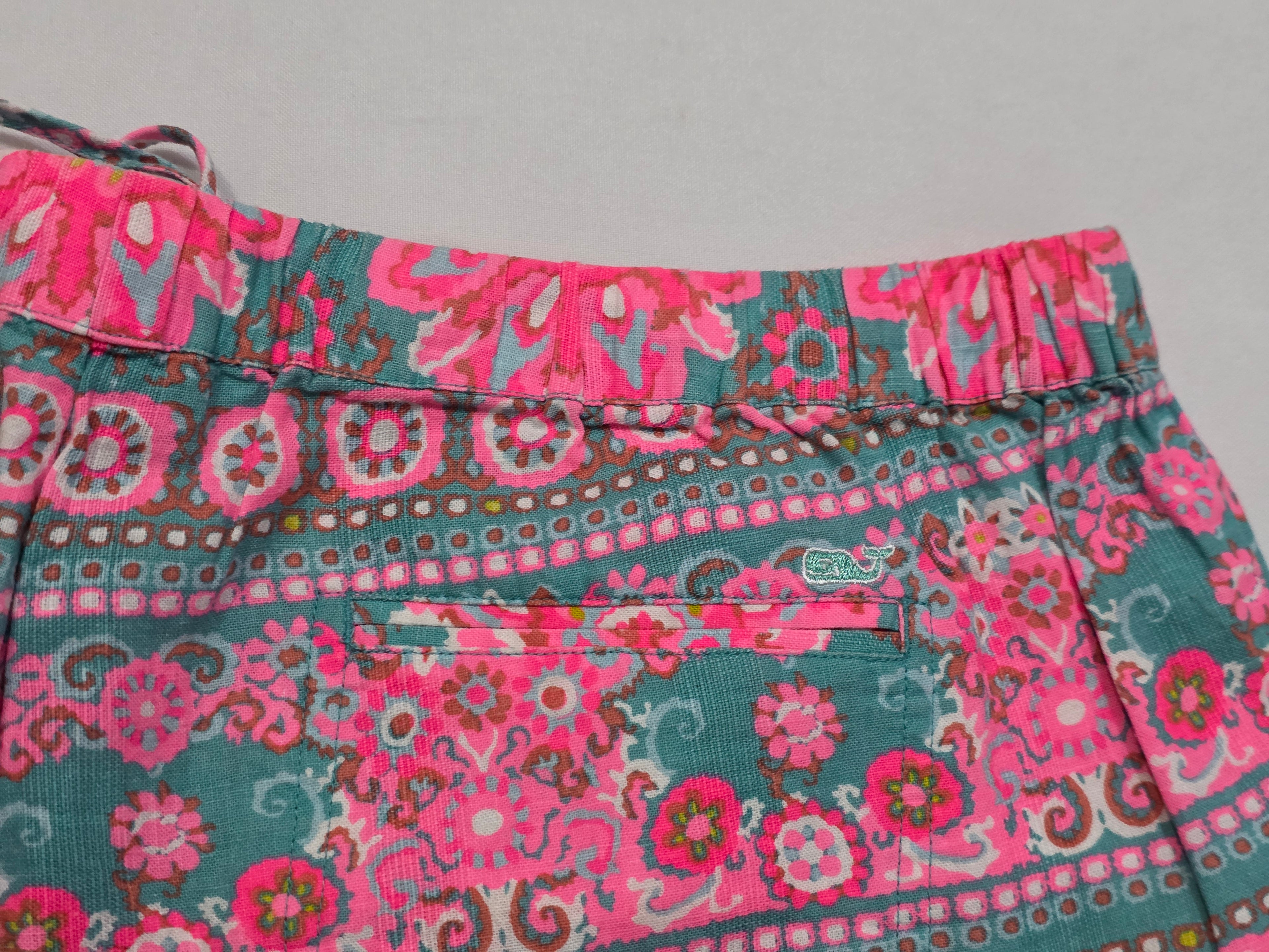 Short Vineyard Vines Mujer Talla Grande Rosa Fosforescente