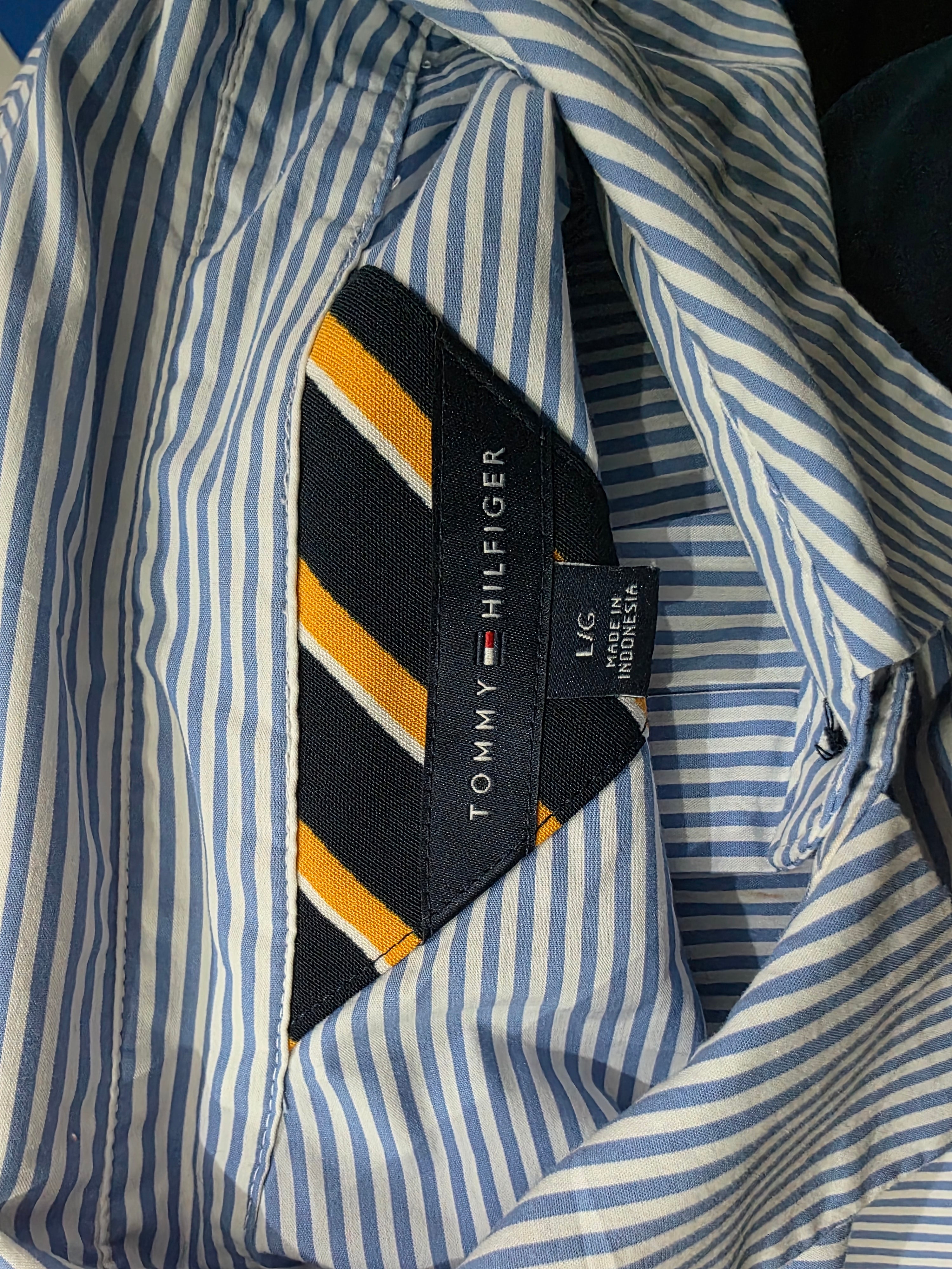 Vestido Camisero Tommy Hilfiger Mujer Grande Asimétrico