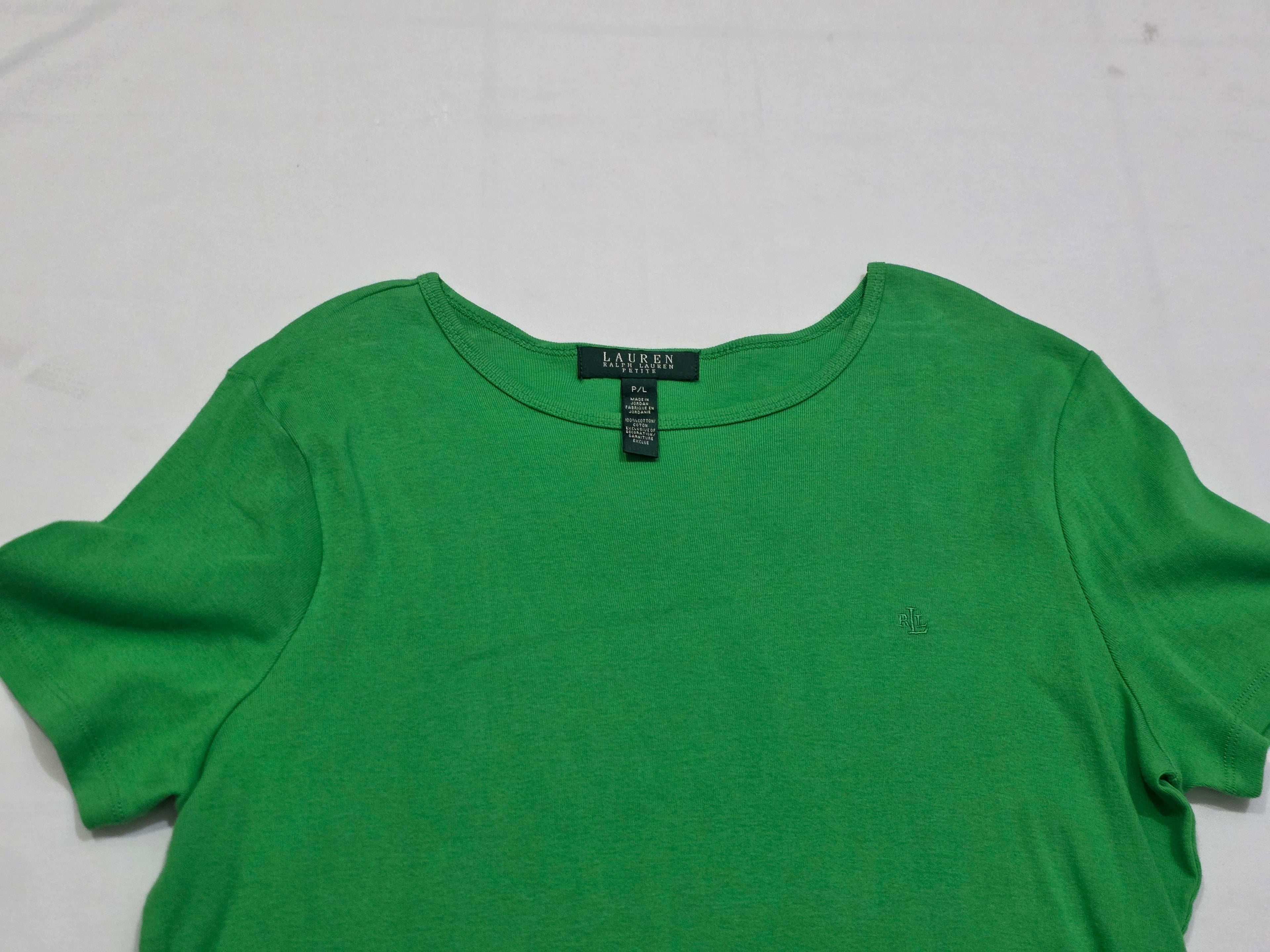 Playera Ralph Lauren Grande Petite Color Verde Manga Corta
