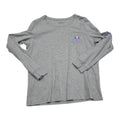 Playera Vineyard Vines Mujer Grande Color Gris Manga Larga