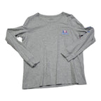 Playera Vineyard Vines Mujer Grande Color Gris Manga Larga