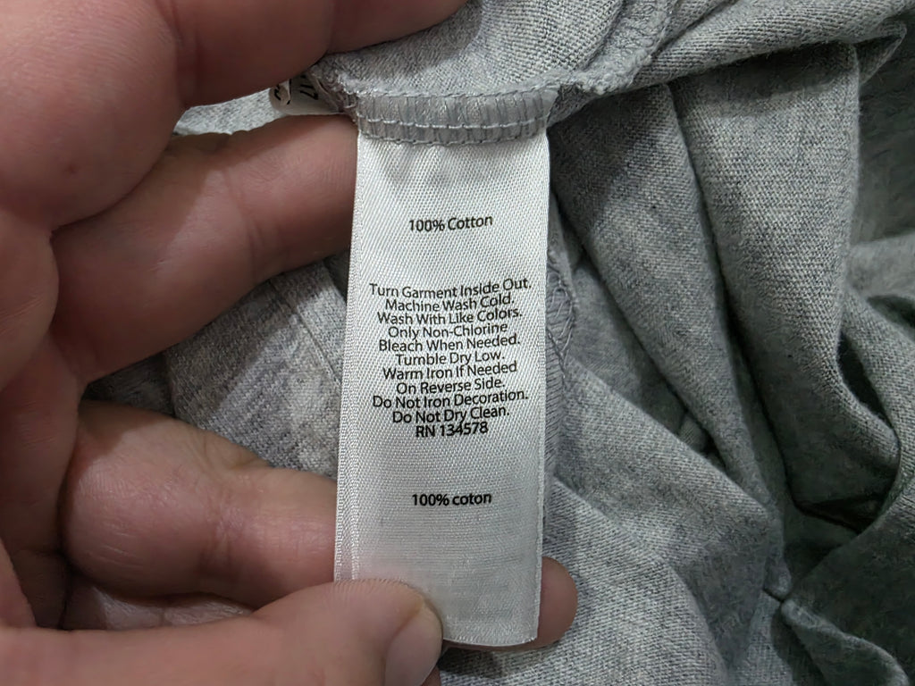 Playera Vineyard Vines Mujer Grande Color Gris Manga Larga
