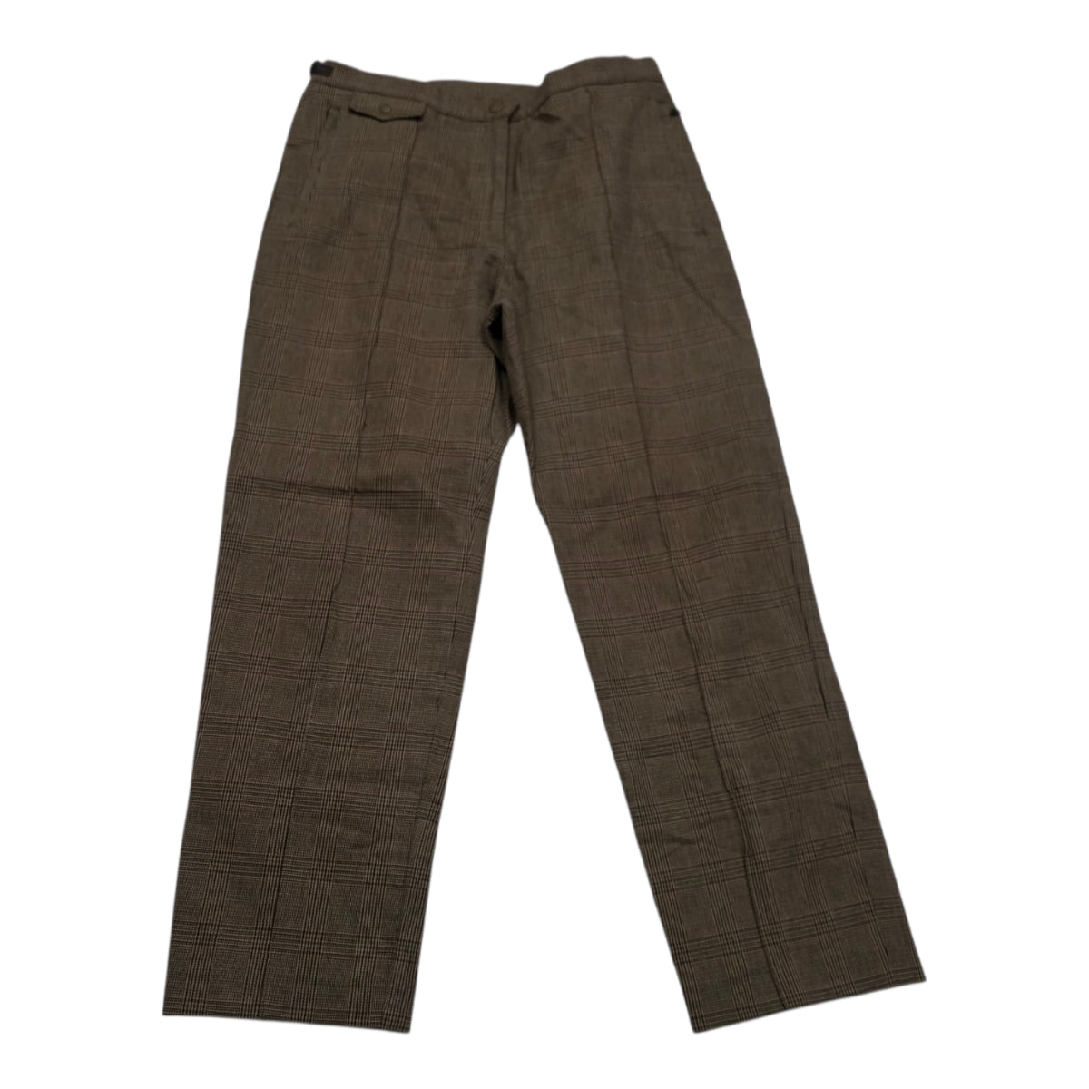 Pantalon De Vestir Ralph Lauren Talla 12 Cafe Cuadriculado