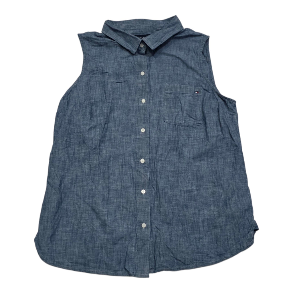 Camisa Tommy Hilfiger Sin Mangas De Mujer Talla Grande Azul