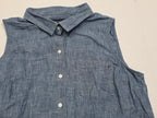 Camisa Tommy Hilfiger Sin Mangas De Mujer Talla Grande Azul