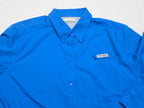 Camisa Columbia De Mujer Talla Grande Azul Pfg
