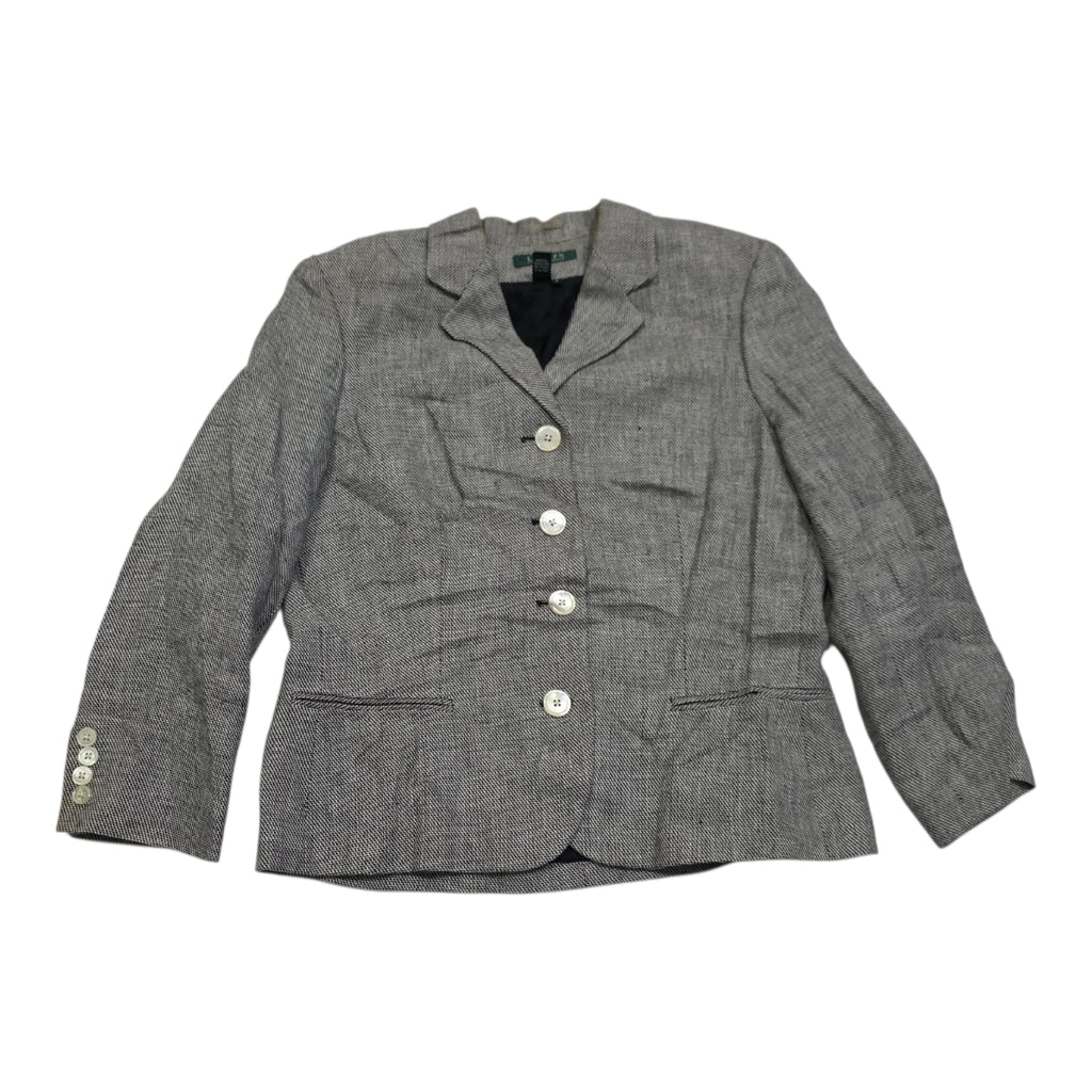Blazer Ralph Lauren De Mujer Talla 12 Color Gris Jaspeado