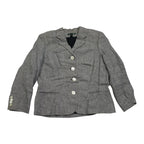 Blazer Ralph Lauren De Mujer Talla 12 Color Gris Jaspeado