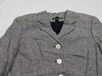Blazer Ralph Lauren De Mujer Talla 12 Color Gris Jaspeado