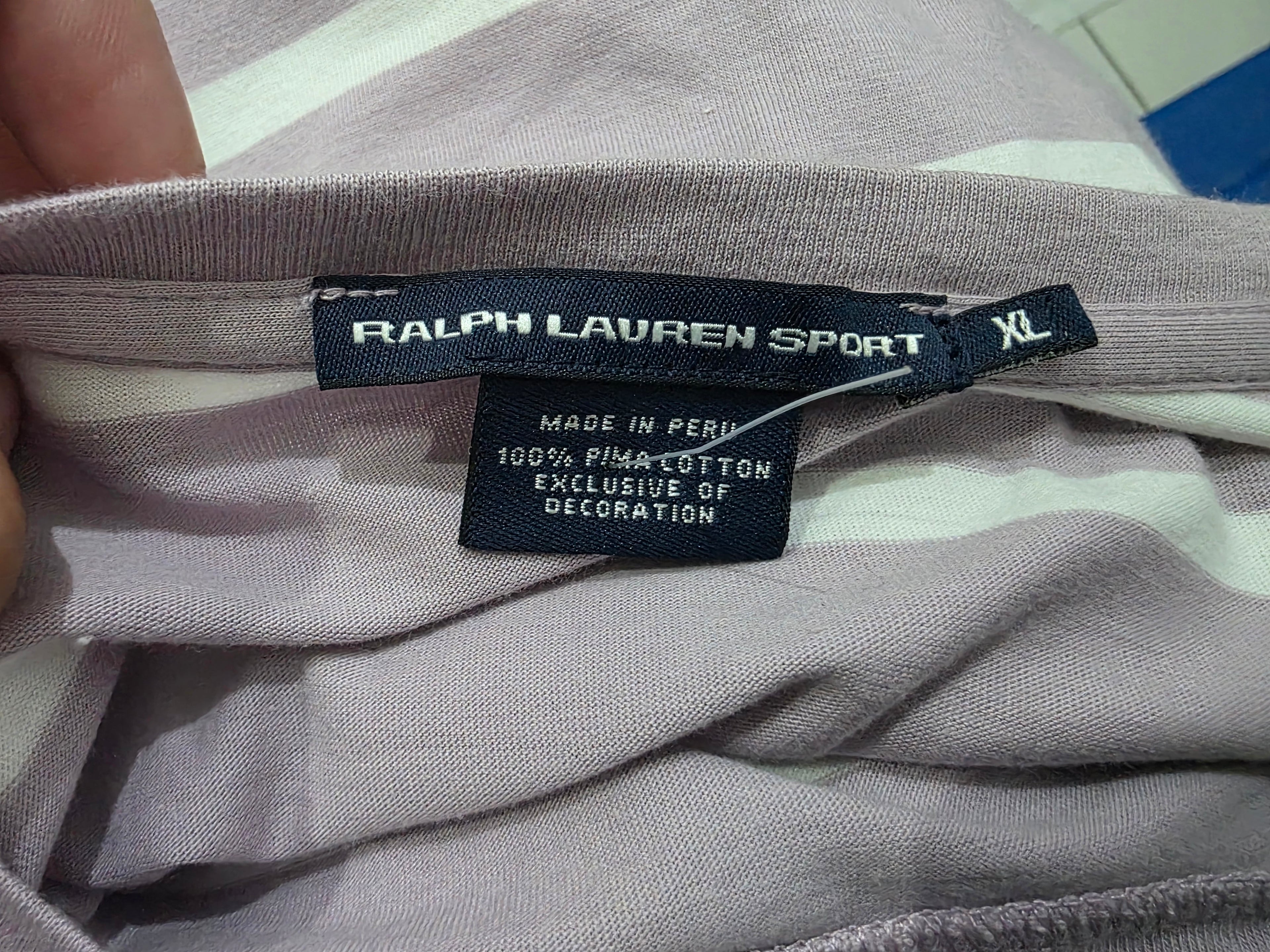 Playera Ralph Lauren Sport Color Morado Extra Grande Mujer