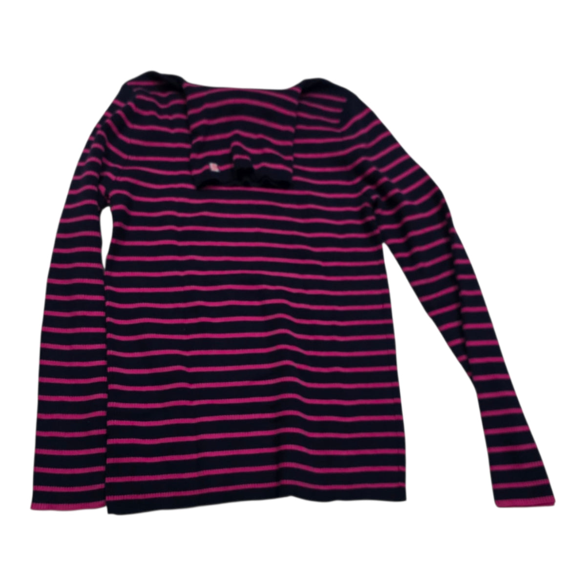 Sueter Ralph Lauren Mujer Extra Grande Rosa/negro Rayas