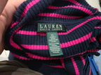 Sueter Ralph Lauren Mujer Extra Grande Rosa/negro Rayas