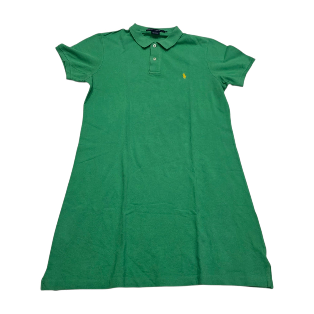 Vestido Ralph Lauren Mujer Extra Grande Verde Poni Amarillo