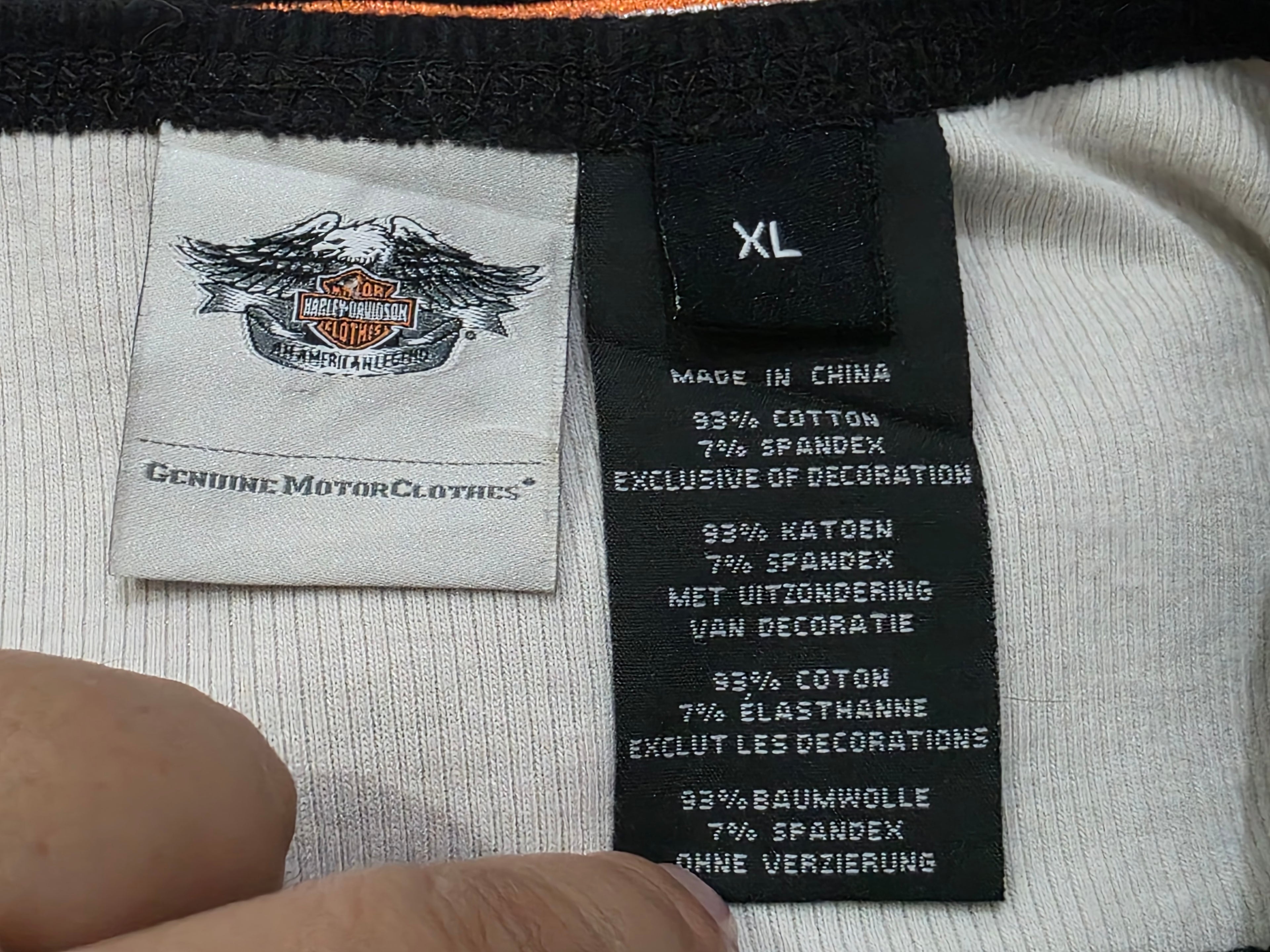Playera Harley Davidson De Mujer Talla Extra Grande Negra