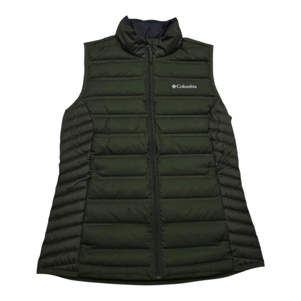 Chaleco Columbia De Pluma Color Verde Mujer Talla Chica