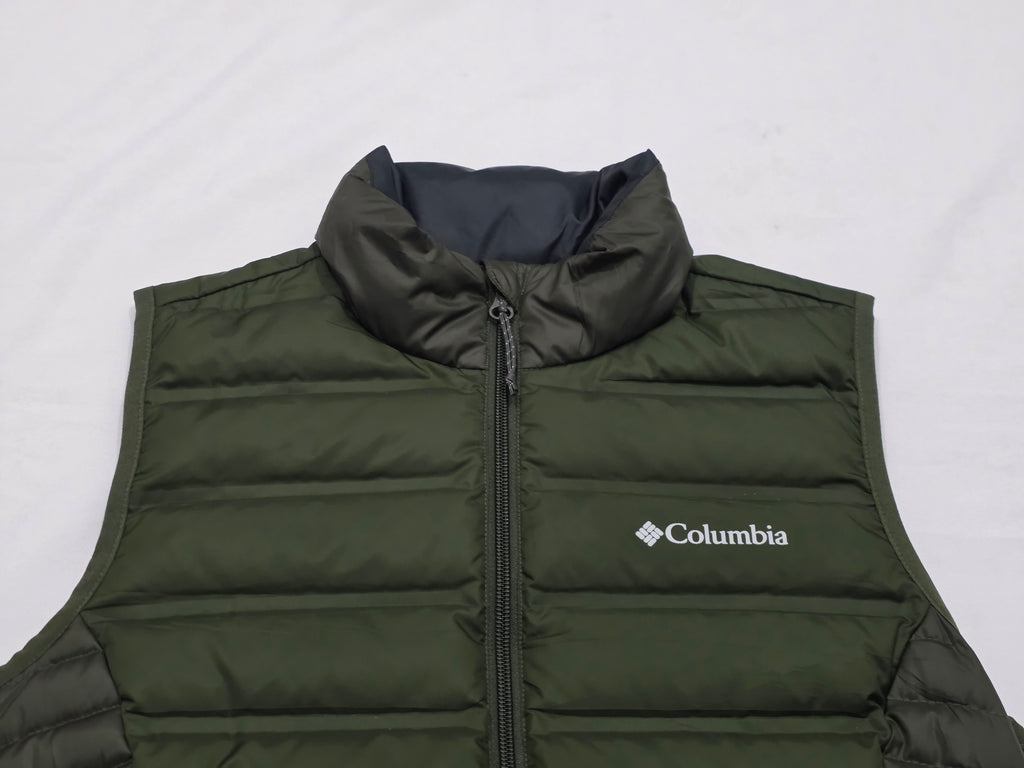 Chaleco Columbia De Pluma Color Verde Mujer Talla Chica