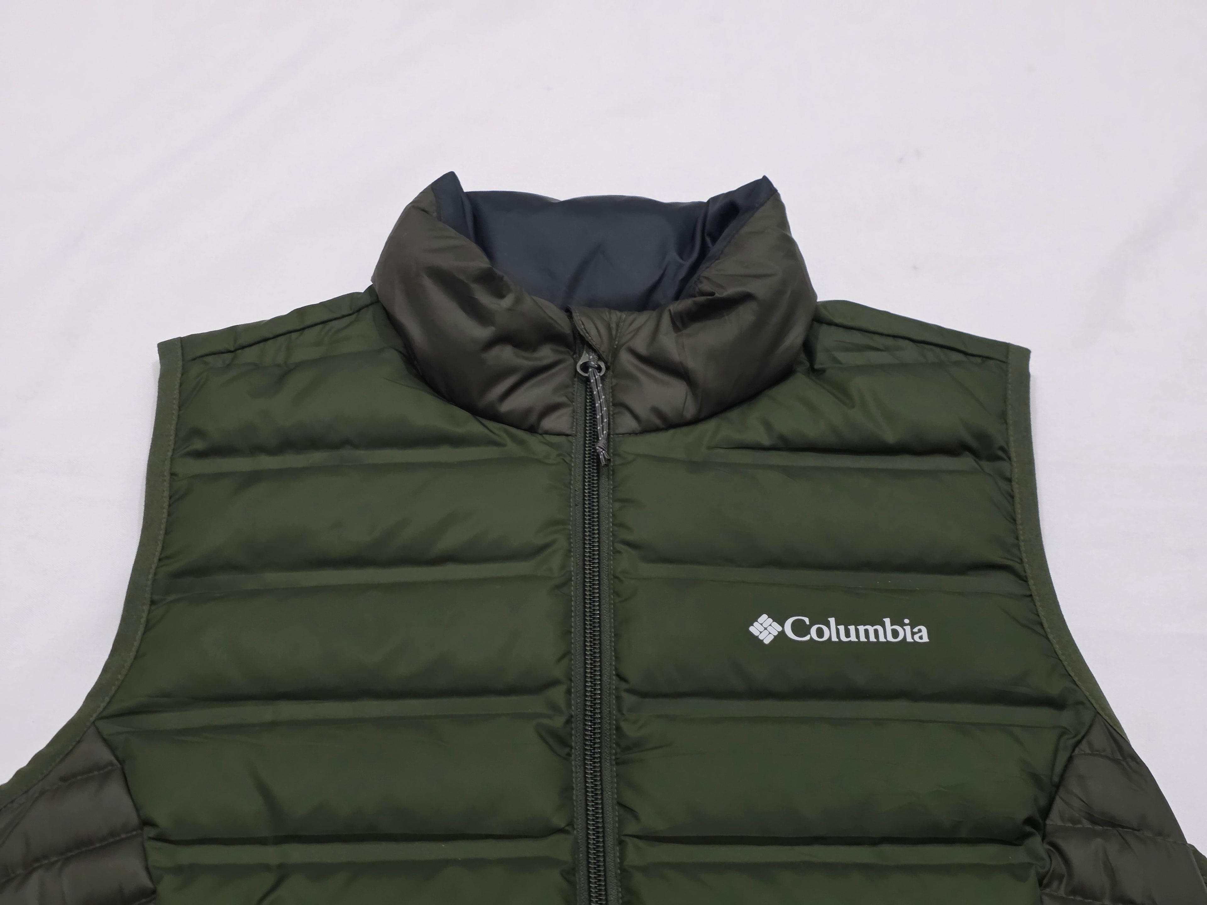 Chaleco Columbia De Pluma Color Verde Mujer Talla Chica