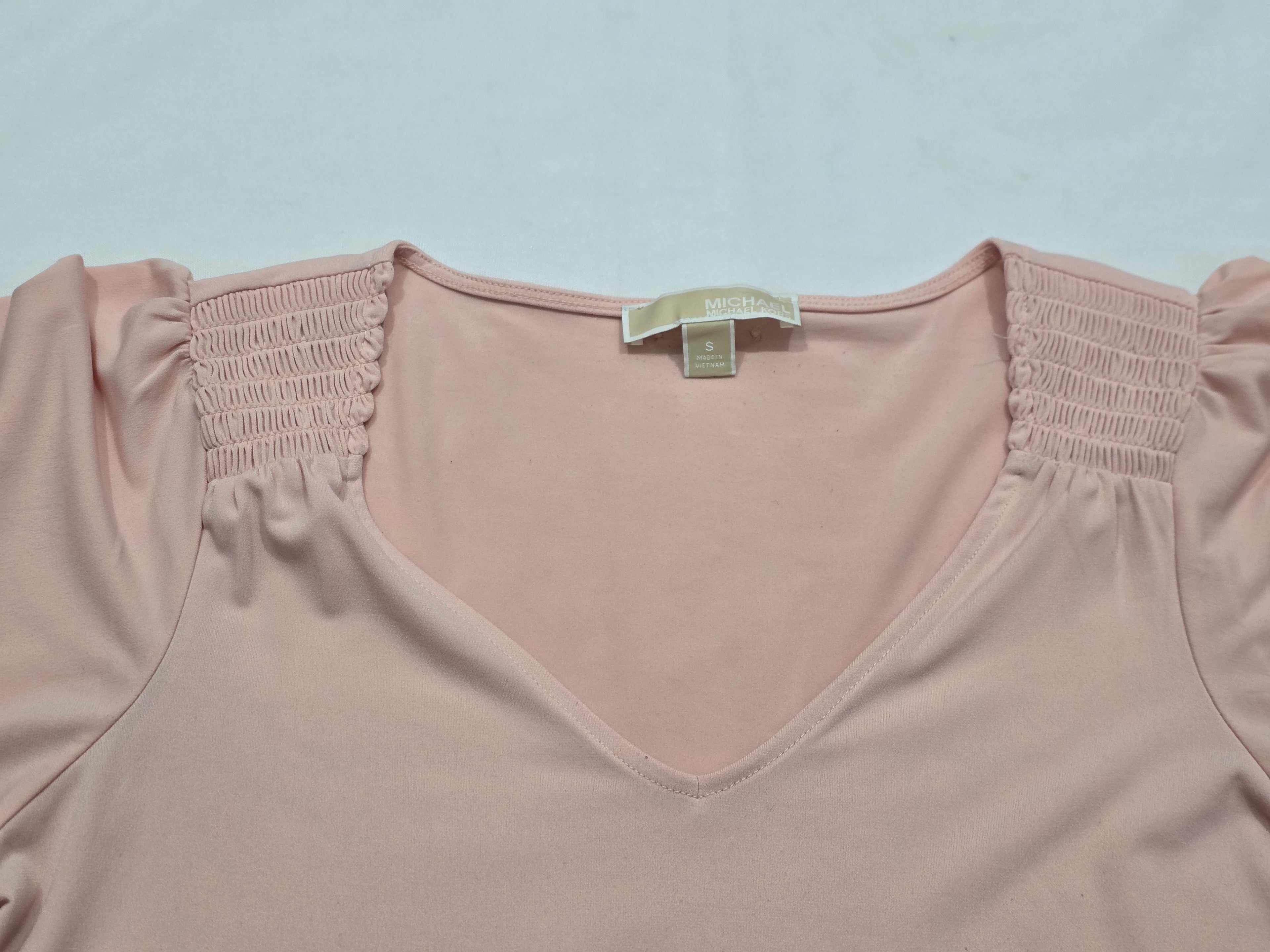 Blusa Michael Kors De Mujer Rosa Claro Manga Corta
