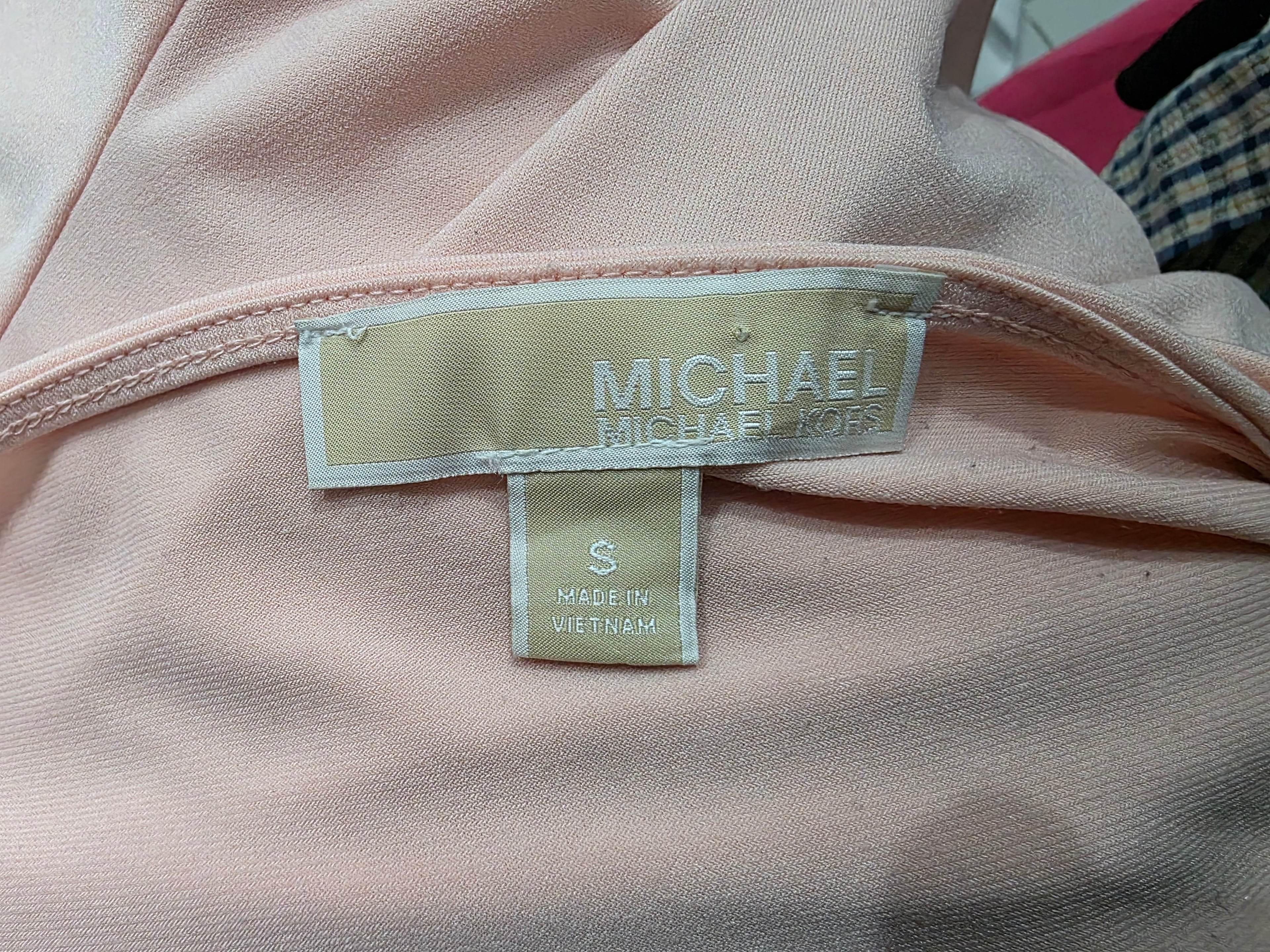 Blusa Michael Kors De Mujer Rosa Claro Manga Corta