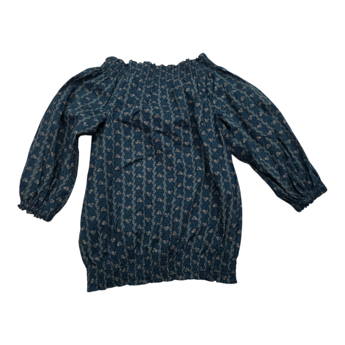 Blusa Campesina Ralph Laurenjeans Mujer Azulflores Cafechica
