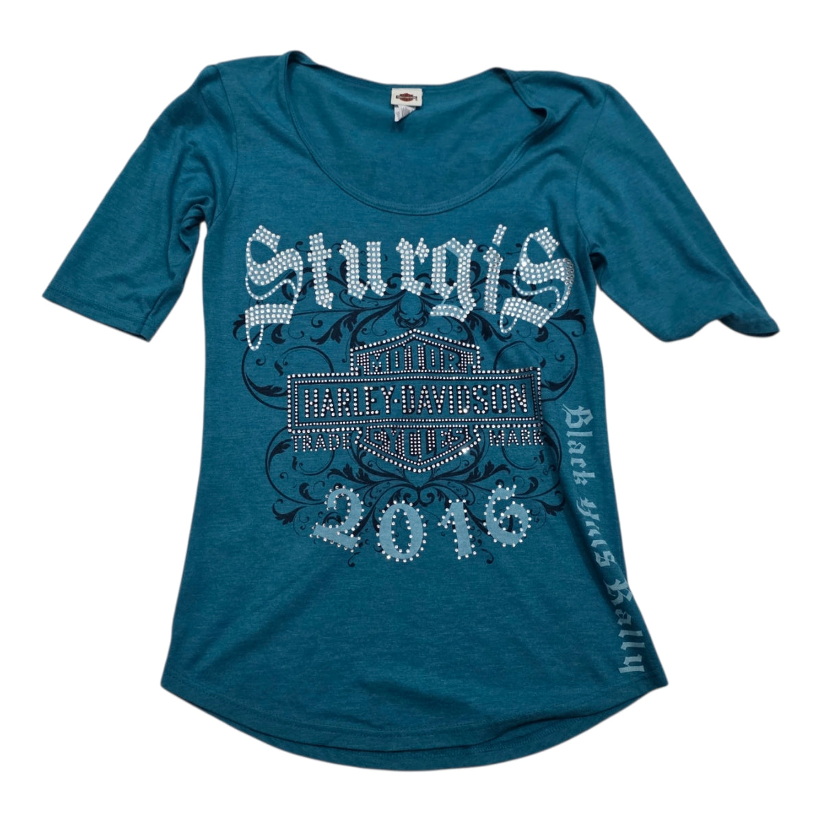 Playera Harley Davidson 2016 Mujer Chica Azul Petróleo