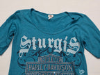 Playera Harley Davidson 2016 Mujer Chica Azul Petróleo