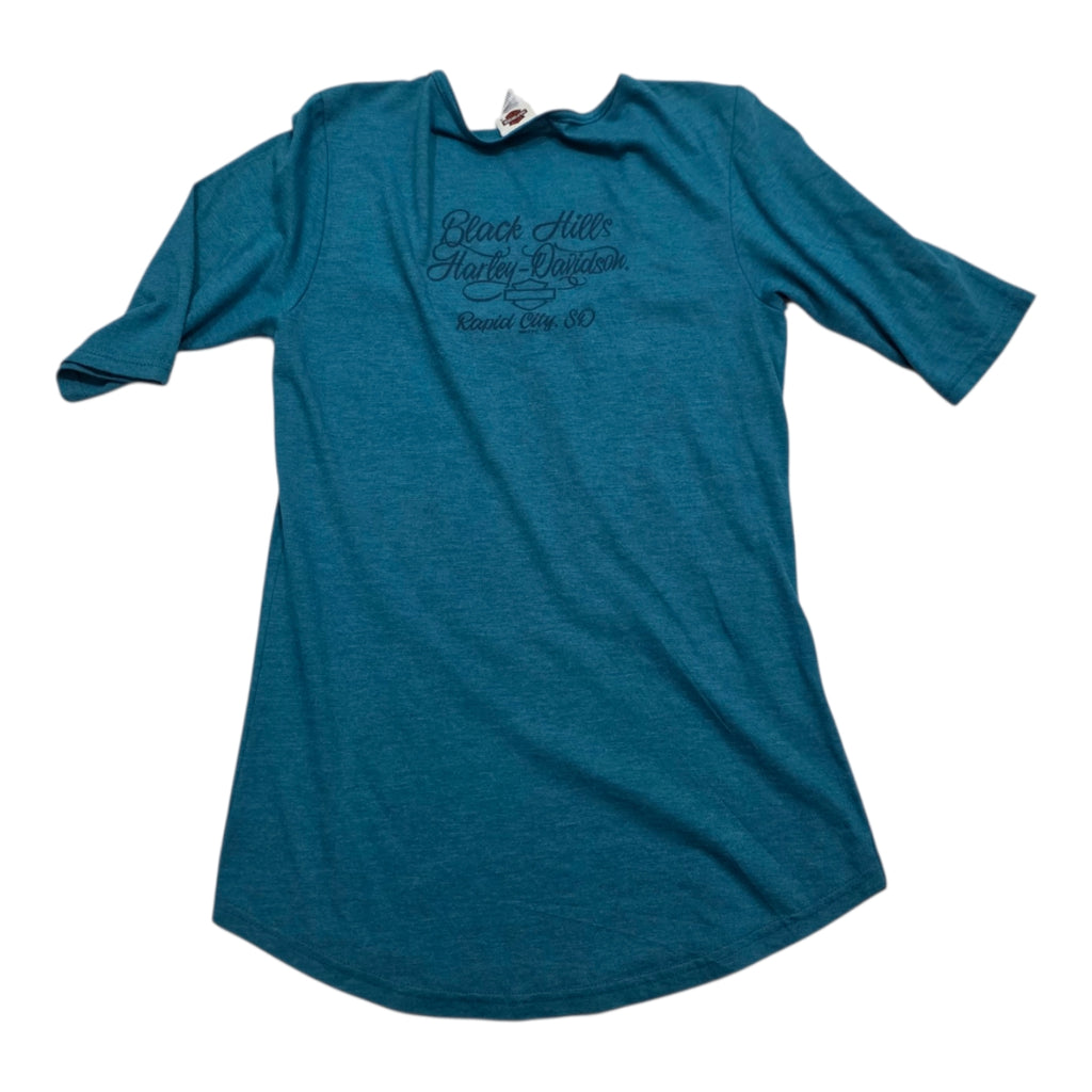 Playera Harley Davidson 2016 Mujer Chica Azul Petróleo