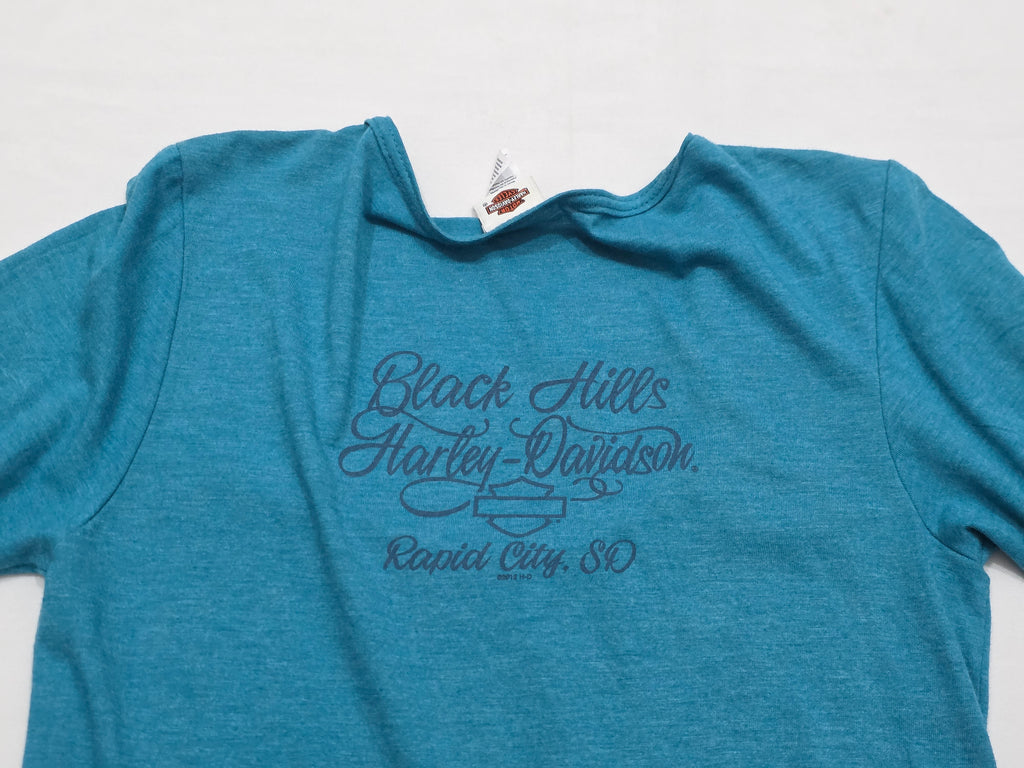 Playera Harley Davidson 2016 Mujer Chica Azul Petróleo