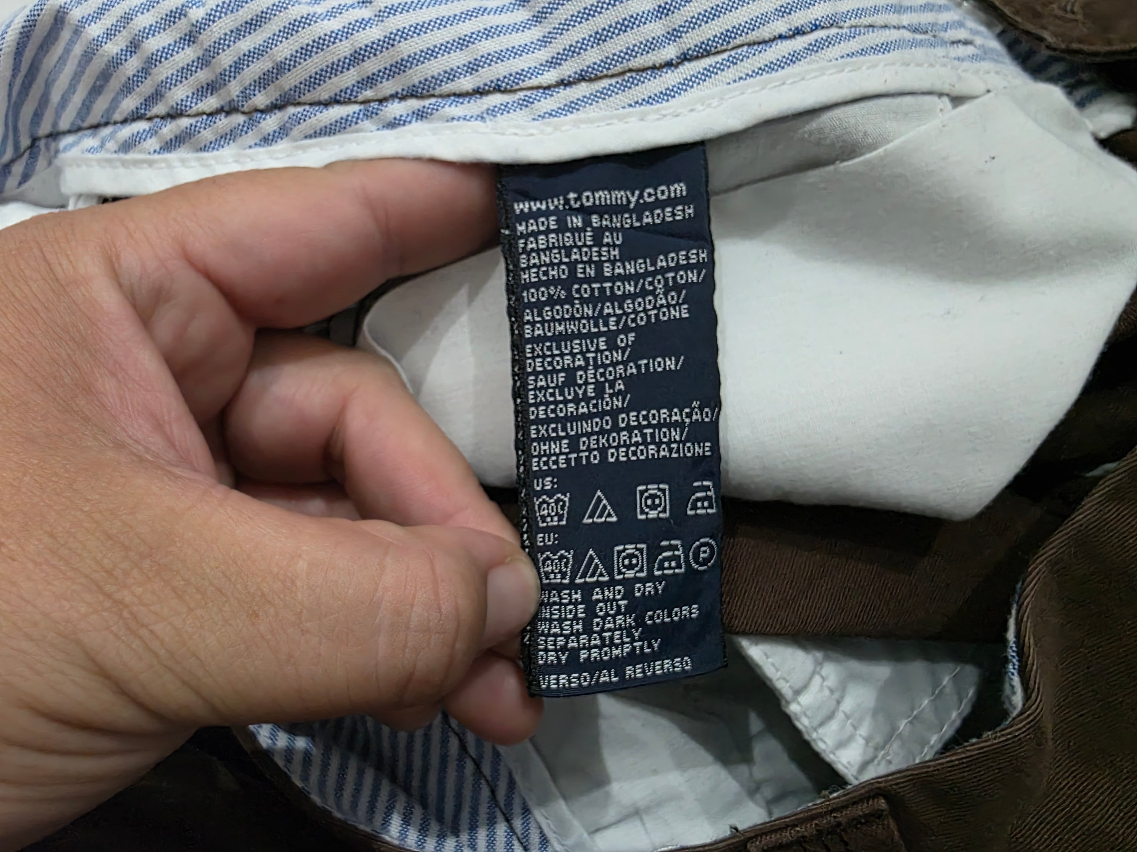 Bermuda Tommy Hilfiger De Mujer Talla 6 Color Cafe